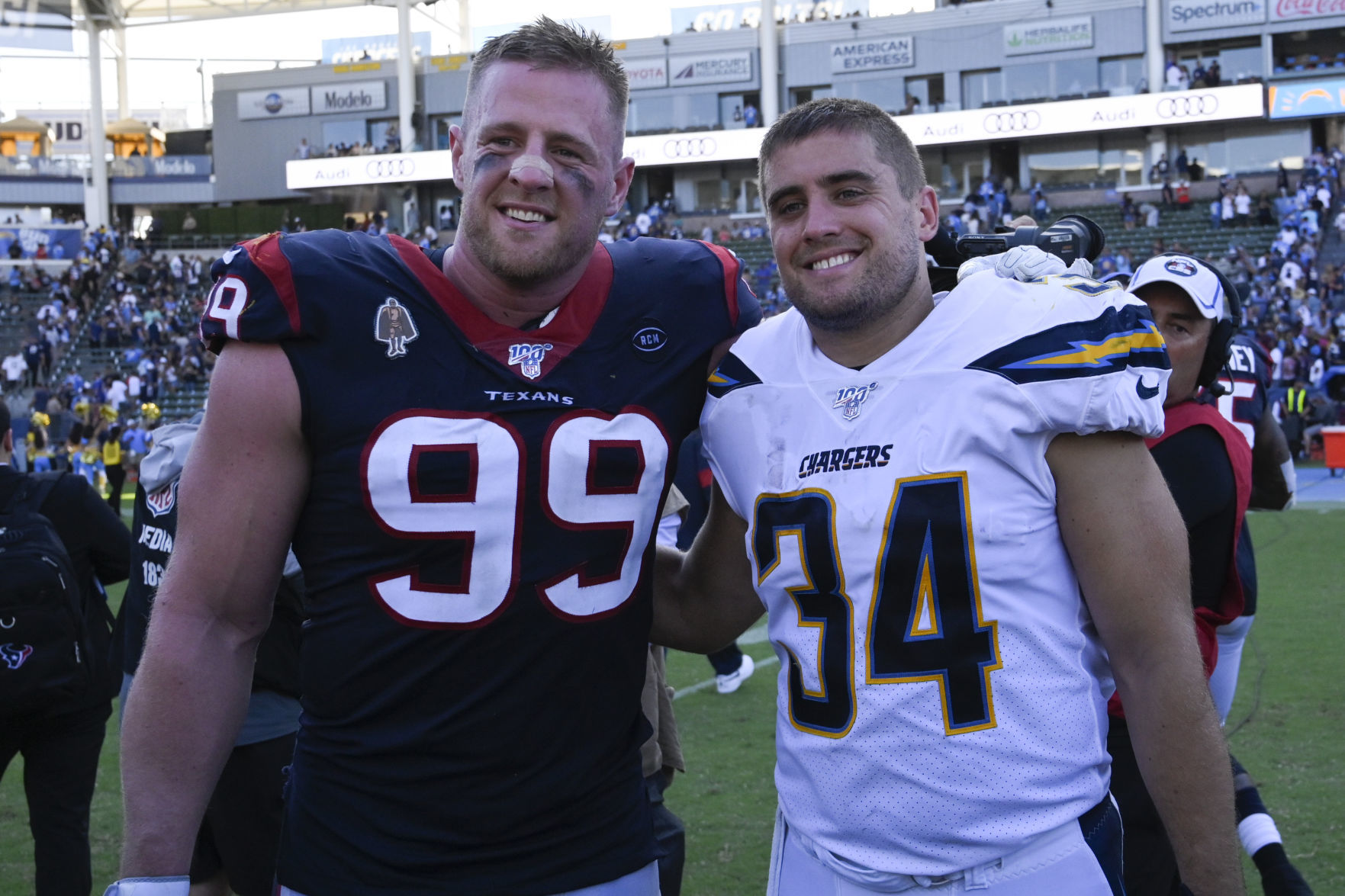 J.J. and Derek Watt - Texans Chargers